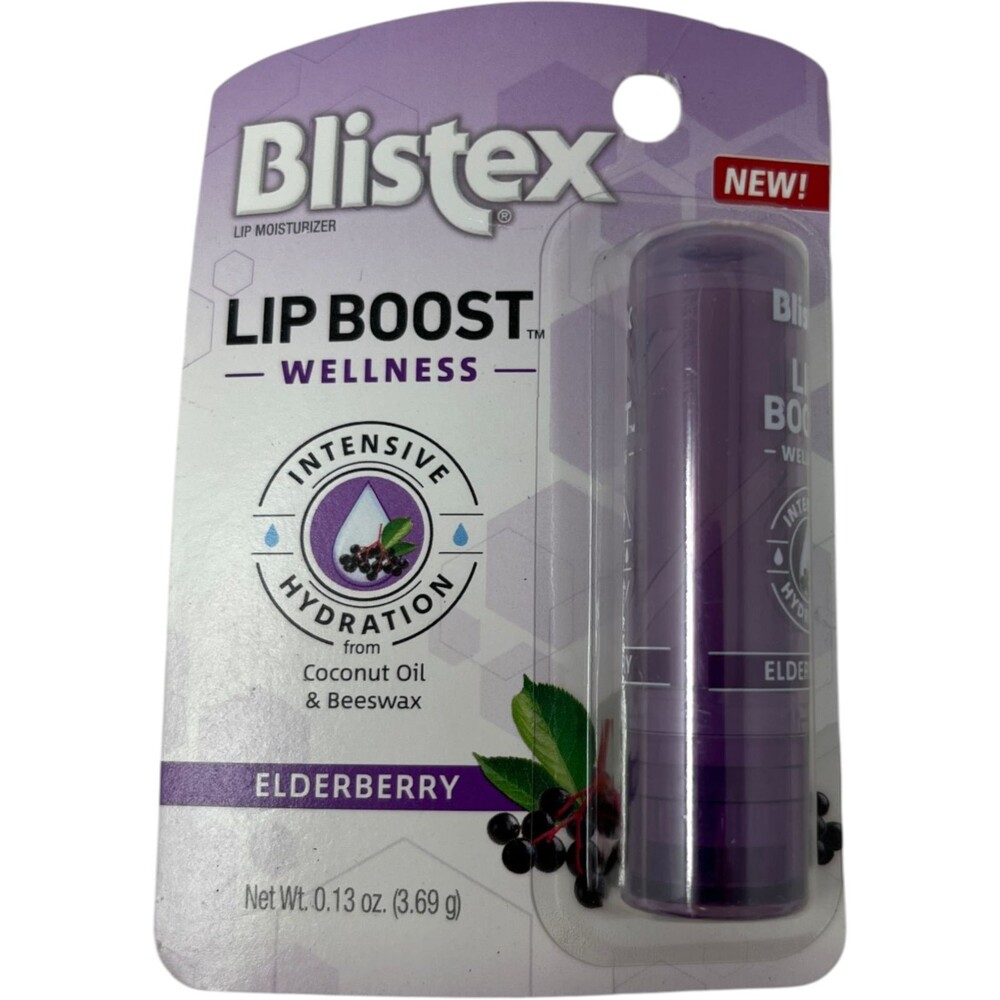 Blistex Lip Boost Wellness Elderberry Balm Moisture Size 0.13oz